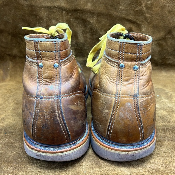 Thorough Good Honey Tone Leather Ankle Boots - Picture 4 of 8